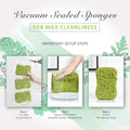 Spongentle Deep Cleansing Dual Texture Body Loofah Sponge, Vacuum Sealed, for Bath and Shower, for Gentle and Deep Exfoliation, Generous and Rich