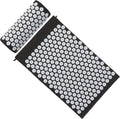 Sharper Image® Acupressure Mat & Pillow Set with Travel Bag for Full Body Muscle Recovery & Relaxation, Stress & Anxiety Relief, Back Neck Shoulder Pain Relief| Portable Travel Massage Tool Gift