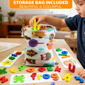 BEESTECH Alphabet ABC Learning Educational Toys for 2 3 4 5 Years Old Boys Girls, Wooden Puzzle Flash Cards Preschool Activity Letter Matching
