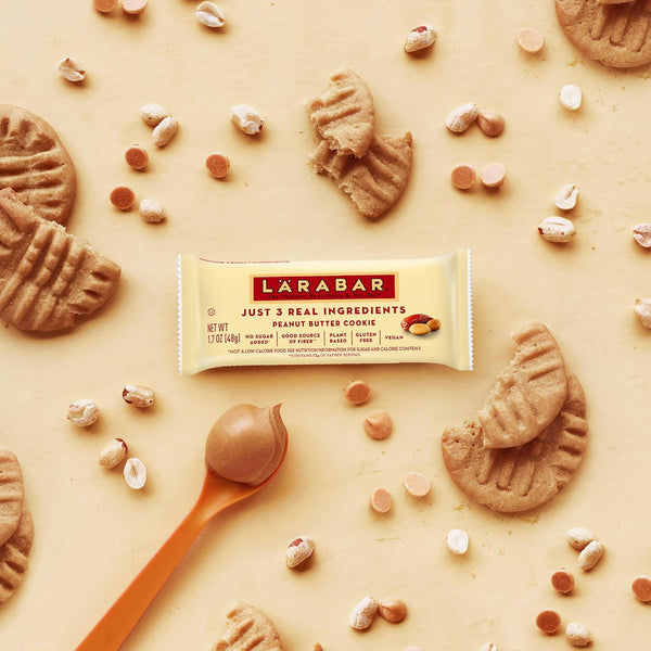 Larabar Peanut Butter Cookie, Gluten Free Vegan Fruit & Nut Bar, 16 Ct, 27.2 OZ