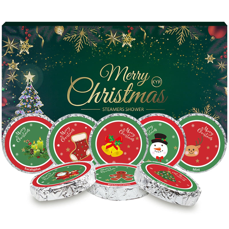 Shower Steamers Aromatherapy-Christmas Gift Stocking Stuffer for Women Men, 8 Pack Gifts for Women, Shower Bombs with Natural Essential Oil