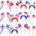 Moon Boat 12PCS Patriotic Head Boppers Headband - Star Uncle Sam Hat Balloons- Fourth 4Th of July Party Accessories Favors Decorations