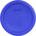 Pyrex Food Storage Plastic Replacement Lid Set (Cobalt Blue, Dark Blue)