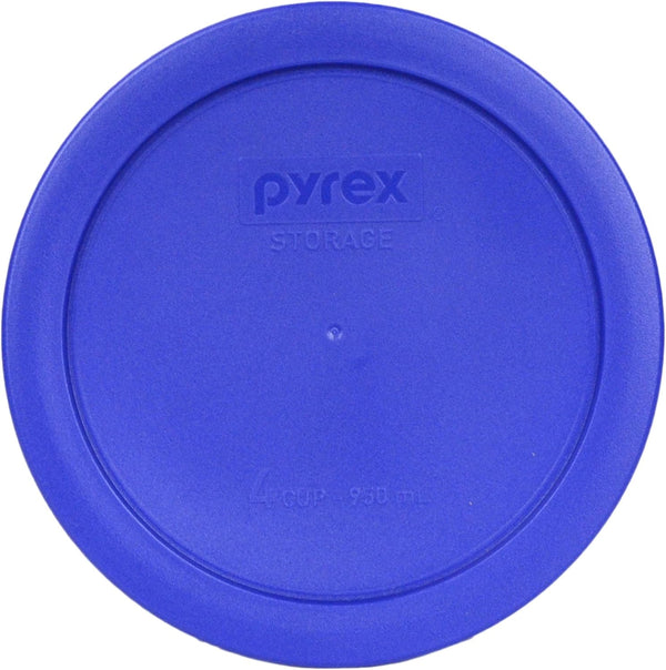 Pyrex Food Storage Plastic Replacement Lid Set (Cobalt Blue, Dark Blue)