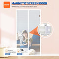 MAGZO Magnetic Screen Door Fit Door Size 36 X 96 Inch, Screen Size 38" X 97" Strong Magnet Door Mesh with Reinforced Hook & Loop for Patio,