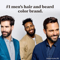 Just for Men Mustache & Beard, Beard Coloring for Gray Hair with Brush, with Keratin Biotin Aloe and Coconut Oil for Healthy Facial Hair - Medium