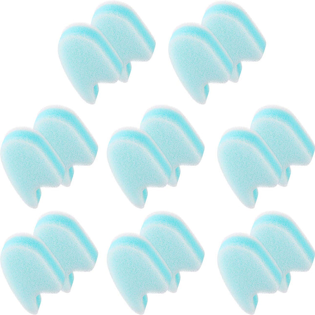 Mudder 16 Pieces Foam Toe Spacers for Feet Women 3 Layer Foam Toe Separators for Overlapping Women Men Relief Friction H
