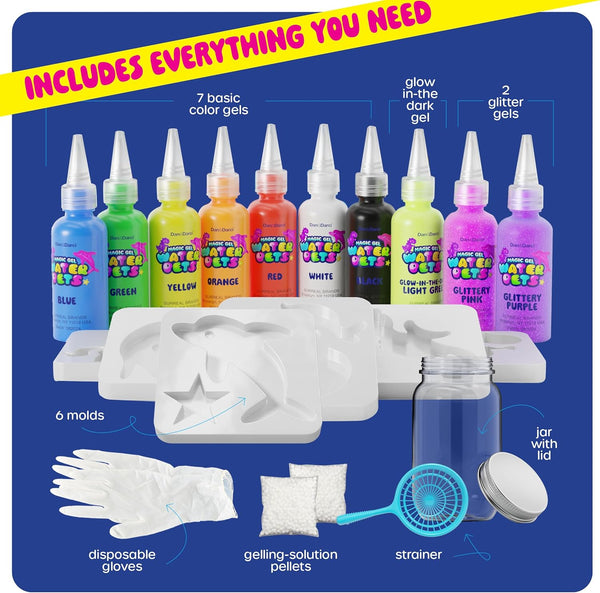 Aqua Fairy Water Gel Kit for Kids - Magic Elf Toy Kits - Waters Pets - DIY Squishy Maker Set - Craft for Kids - Make Your Own Squishies Toys