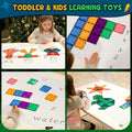 Magnetic Tiles Toddler Toys Magnetic Building Blocks for Kids Ages 3-12 STEM Educational Toys for Girls & Boys Sensory Play for Preschool Learning