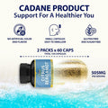 Organic Cadane 2 Packs Citrus Bergamot Extract Capsules with Berberine, Olive, Guggul, Garlic, Pine Bark, Black Pepper | 4 Months Supply