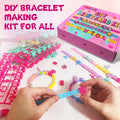 Art & Craft Kits for Kids, DIY Friendship Bracelet Making Kit for Girls, Jewelry Making with Charm & Stickers, Birthday Gifts for Ages 5-12, Toys