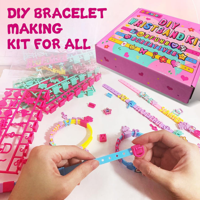 Art & Craft Kits for Kids, DIY Friendship Bracelet Making Kit for Girls, Jewelry Making with Charm & Stickers, Birthday 