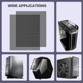 Moko 400X300Mm DIY PC Case Dust Mesh Filter, [2 Pack] PVC Dustproof Magnetic Dust Filter Cover, PC Mesh Grill with Magnetic Frame Strip Computer