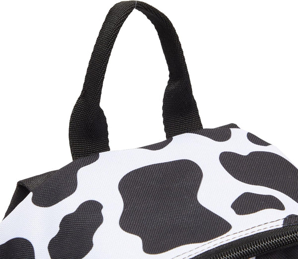 Zodaca Cow Print Mini Backpack for Women, and Girls, Small Shoulder Bag for School, Travel, Day Trips, Concerts, and Festivals, Cow Mini Backpack