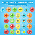 UFO Toddler Bath Toys Floating Pool Toys, Shower Bathtub Alphabet Learning ABC Letters Game, Baby Water Pool Swimming Toys, Educational Learning