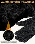 Winter Gloves for Women Chenille, Womens Gloves Cold Weather Warm Fleece Lined, Gloves for Women Touchscreen Fingers
