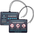 Compatible with Lyft Uber (2-Pack) Tips Rating Appreciated Rideshare Accessories â 7â X 5â â Interior Acrylic Headrest Sign - Rate Me Tip No