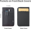 Field Notes Notebooks Cover 3.5 X.5.5 Pocket Notebook Cover with Pen Holder, Zipper Field Journal Planner Sketchbook Cover for 3.5 X 5.5 Moleskine