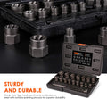 THINKWORK Bolt Extractor Kit, 18-Piece Nut Extractor Socket Set, 3/8" Drive Rounded Bolt Remover, Lug Nut Removal Tool for Damaged, Rusted,