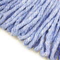 String Mop Heads Replacement Heavy Duty Commercial Grade Blue Cotton Looped End Wet Industrial Cleaning Mop Head Refills (2, Medium)