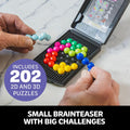Educational Insights Kanoodle Genius 3-D Puzzle Brain Teaser Game for Adults, Teens & Kids, over 200 Challenges, Easter Basket Stuffers for Kids,
