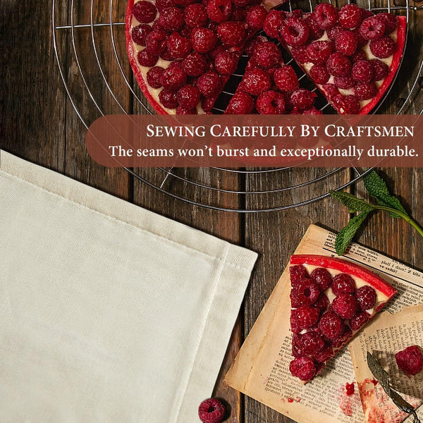 Cheese Cloths, 3PCS Precut 20X20 Inch, Grade 100 Hemmed Cheesecloth for Straining Cooking, Fine Mesh Cloth Strainer Reusable, 100% Unbleached