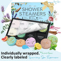 Shower Steamers Aromatherapy, 6 Pack Shower Bombs & 6 Pack Body Wash, Birthday Gifts for Women Men Wife with Essential Oils, Teacher Appreciation