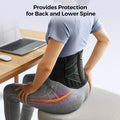 FREETOO Back Brace for Men Lower Back Pain with 7 Metal Stays, for Sciatica, Herniated Disc, Scoliosis and More Pain Relief! Breathable Back