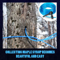 Plastic Maple Tree Taps - 50 Feet Tubing Line with 10 Pieces for Maple & Birch Syrup Supplies