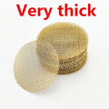 200 PCS 1/2 Pipe Screens, Brass Pipe Screen Filters 0.5 Inch Metal Screens with Black Storage Box