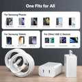Dayaoncy Compatible with Iphone 16/15 Charger Fast Charging, 20W USB C Wall Charger with 3Pack 10FT USB C to C Cable, Type C to Type C Fast