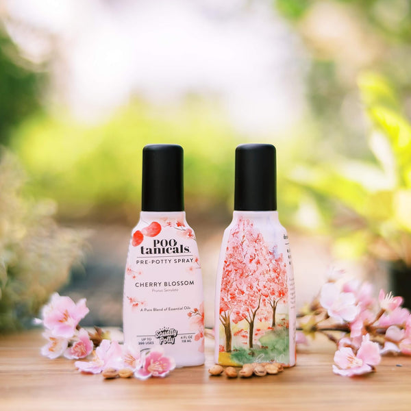 Squatty Potty Pootanicals Toilet Spray, Cherry Blossom, 200 Uses Spray before You Go, 4 Fl Oz