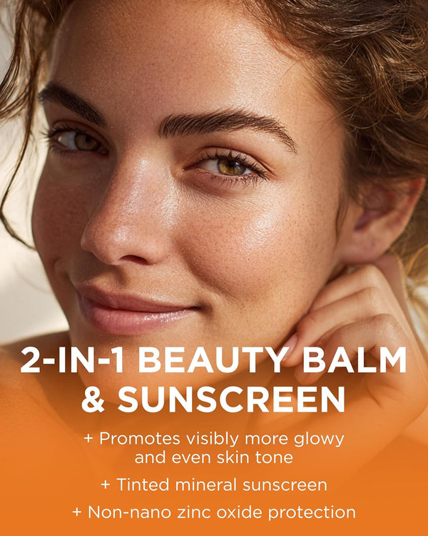 Andalou Naturals Vitamin C BB Beauty Balm Sheer Tint SPF 30, 2-In-1 BB Cream & Face Sunscreen with Broad Spectrum Protection, Mineral Sunscreen