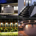 [6 Packs] Solar Motion Lights Outdoor, Ultra Bright Solar Fence Lights with Motion Sensor, IP65 Waterproof Security Lights 3 Modes, 270Â° Lighting