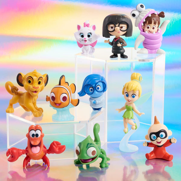 Disney100 Years of Small but Mighty, Limited Edition 10-Piece Figure Set, Kids Toys for Ages 3 up by Just Play