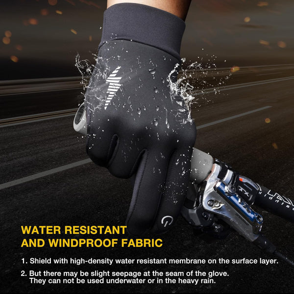 SIMARI Winter Gloves Women Men Ski Snow Gloves Liner Thermal Warm Touch Screen, Suit for Running, Cycling, Biking, Hiking, Driving, Walking,