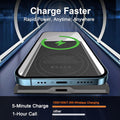 Magnetic Portable Charger 5000mAh with 15W Wireless & 20W PD Fast Charging,Ultra-Slim Travel-Ready Design,LED Display & Premium Metal
