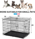 Bestpet 30 Inch Dog Crates for Medium Small Dogs Folding Metal Wire Crates Dog Kennels Outdoor and Indoor Pet Dog Cage Crate with