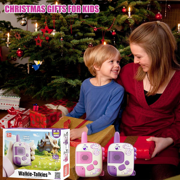 Walkie Talkies Toys for Girls:Unicorn Toys 2 Pack Birthday Gifts for 3 4 5-7 8 Year Old Girls Toy for 4 5 6 7 8-10 Year Old Camping Outdoor