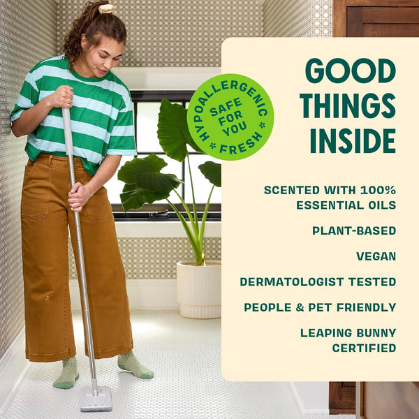 Aunt Fannie'S Ultra Concentrated Floor Cleaner Vinegar Wash, Multi-Surface Floor Cleaner for Mopping, Makes 16 Gallons, Eucalyptus Scent, 32 Oz.
