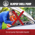 Red Lion RLMPDP, 154 GPH Drill Powered Transfer Pump, Black, 14942013