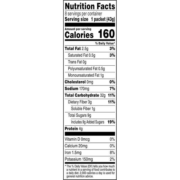 Quaker Instant Oatmeal, Gluten Free, Maple & Brown Sugar, Heart Healthy Oatmeal, Individual Packs, 1.51 Oz (Pack of 8)