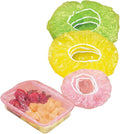 Elastic Food Covers, Plastic Kitchen Storage Lids for Meal Prep - Set of 24