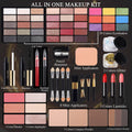 Professional Makeup Kit for Women Girl Full Kit with Mirror 60 Colors All in One Make up Gift Set Included Eyeshadow,Blusher,Highlighter,Compact