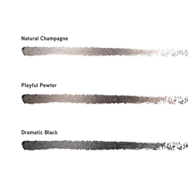 Physicians Formula Shimmer Eyeliner Pencil Set of 3, Black, Dark Brown, Brown, Custom Eye Enhancing Eyeliner Trio, Dermatologist Approved