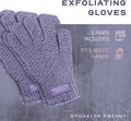 Brooklyn Botany Exfoliating Gloves for Bath and Shower â Heavy Duty Exfoliating Body Scrubber for Massage and Dead Skin Remover for Body â 2 Pairs