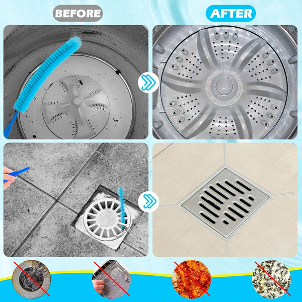 3Pack Dryer Vent Cleaner Kit, Home Improvement Essential Cleaning Tools, up to 30 Inch Long Brush Cleaning Setï¼Pet Hair Remover for Laundryï¼Drain