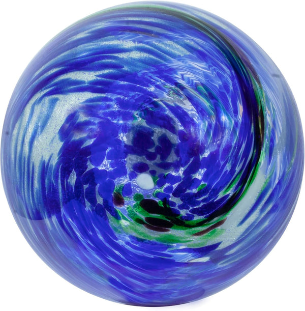 Echo Valley 8149 10-Inch Glow-In-The-Dark Illuminarie Glass Gazing Globe, Earth Swirl