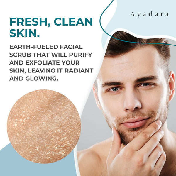 Exfoliating Acne Scrub, 4 Fl Oz(118 Ml), Exfoliating Acne Face Wash, Natural Facial Scrub for Severe and Hormonal Acne, Facial Acne Scrub for
