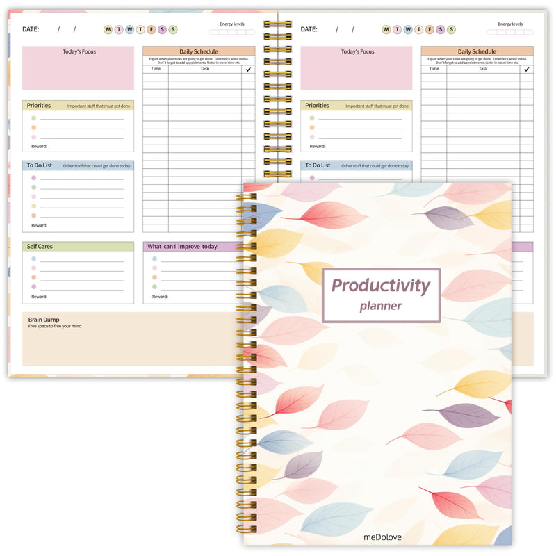 ADHD Daily Planner - Productivity Planner & Undated Task Management Organizer for Neurodivergent Adults, Focused Planners for Men & Women - B5